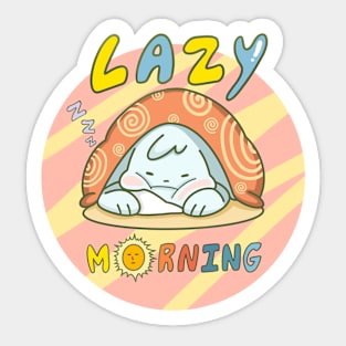 Lazy Morning Sticker